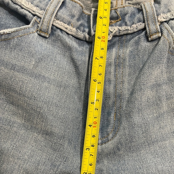 For the Republic Womens Jeans Size 4 Blue Flare Leg Distressed Denim Boho - Picture 12 of 14